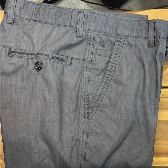 Blue Dress Pants with Straight Leg Cut and Smooth Fabric - Picture 3 of 9